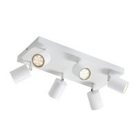 STRAHLER Beeskow 6-flammig 40/20/14.4 cm - Weiß, Metall (40/20/14.4cm) - Nettlife