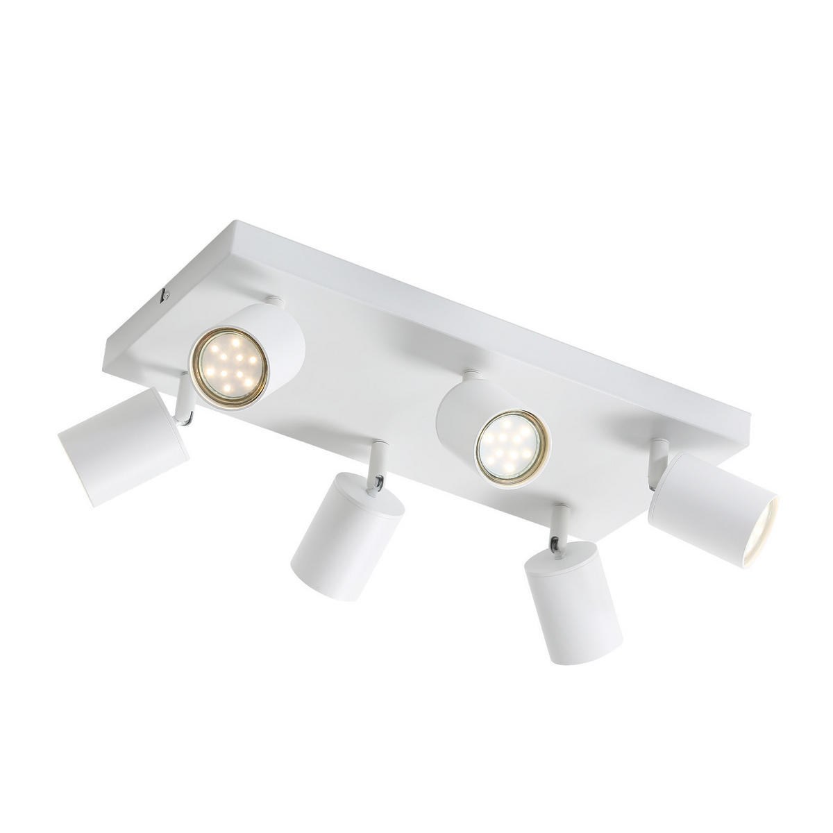 STRAHLER Beeskow 6-flammig 40/20/14.4 cm - Weiß, Metall (40/20/14.4cm) - Nettlife