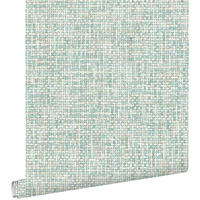 TAPETE Leinen-Optik 53 cm x 10.05 m - Grün, Papier (53/1000cm) - ESTAhome