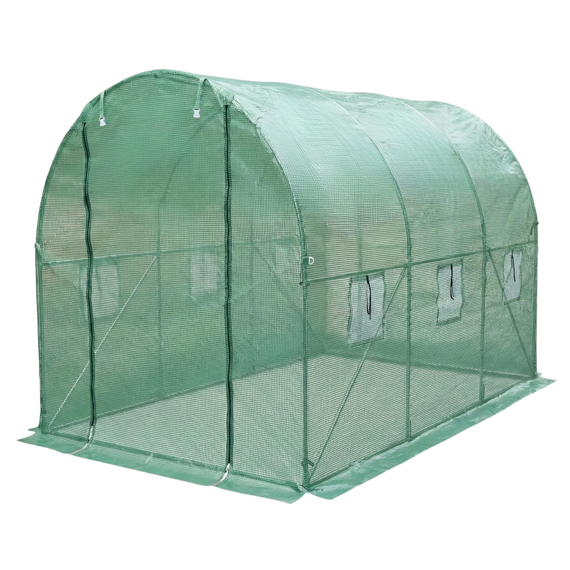 FOLIENTUNNEL Kardo 2 x 3 m - Grün, Kunststoff (200/200/300cm) - EDENIA