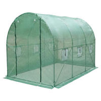 FOLIENTUNNEL Kardo 2 x 3 m - Grün, Kunststoff (200/200/300cm) - EDENIA