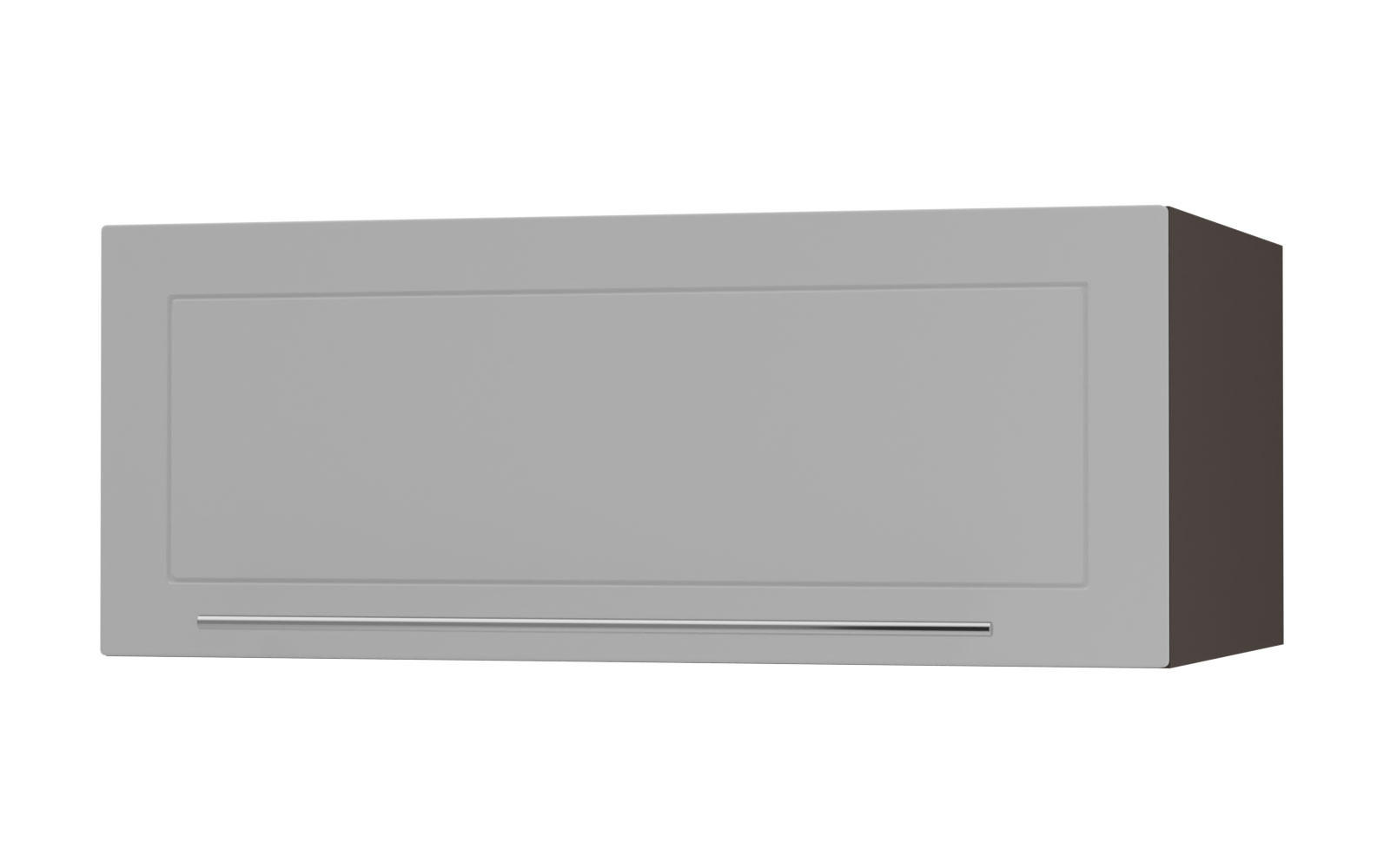 KLAPPHÄNGESCHRANK Kvantum W6B/90 Dust Grey Matt / Lava Matt 90 / 59 / 36cm - Dunkelgrau/Grau, Holz/Holzwerkstoff (90/36/59cm) - Feldmann-Wohnen