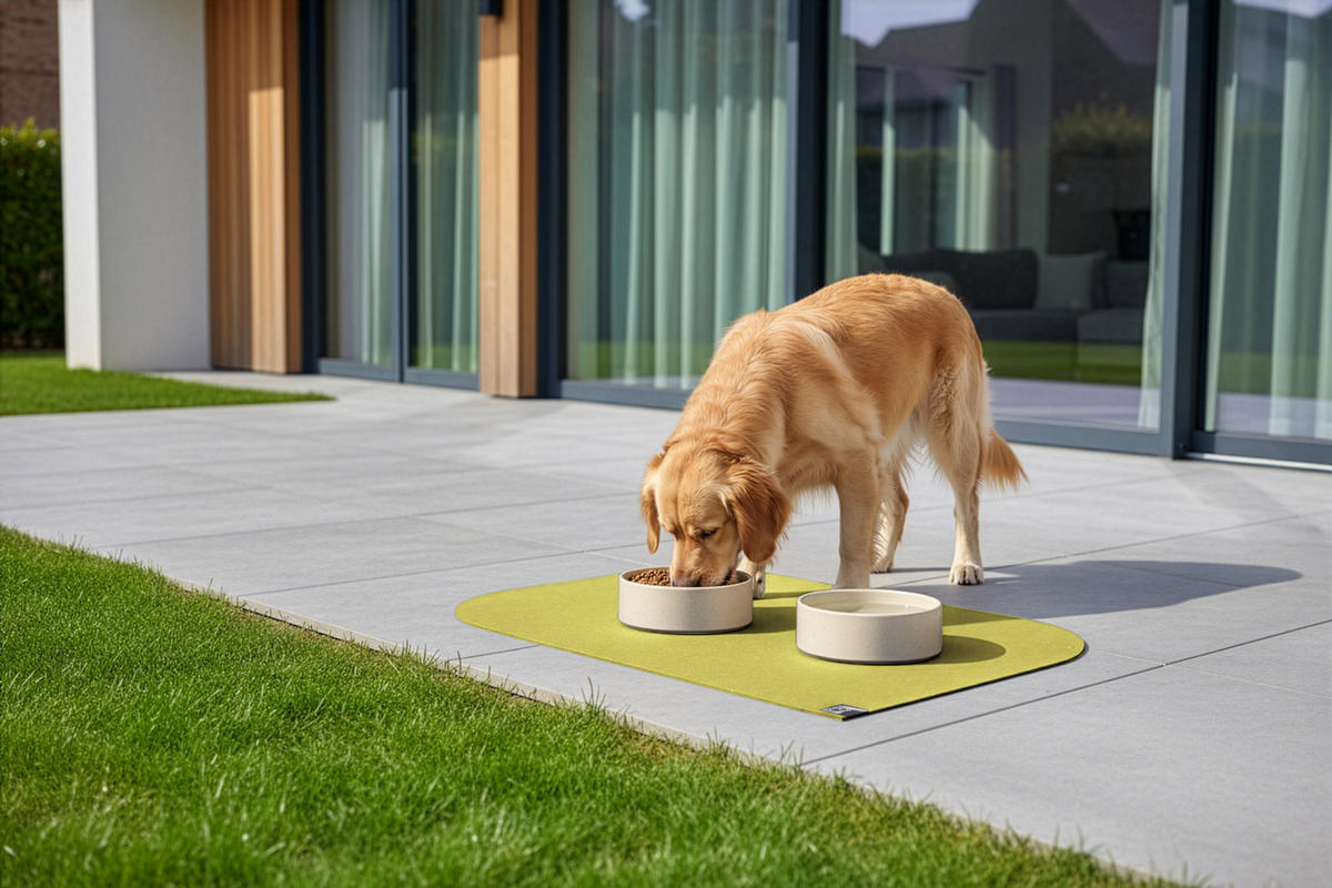 NAPFUNTERLAGE, Öko-Tex, Blattform Mangogelb 60 x 90 cm - Hellgelb, Textil (90/60cm) - SANOZOO