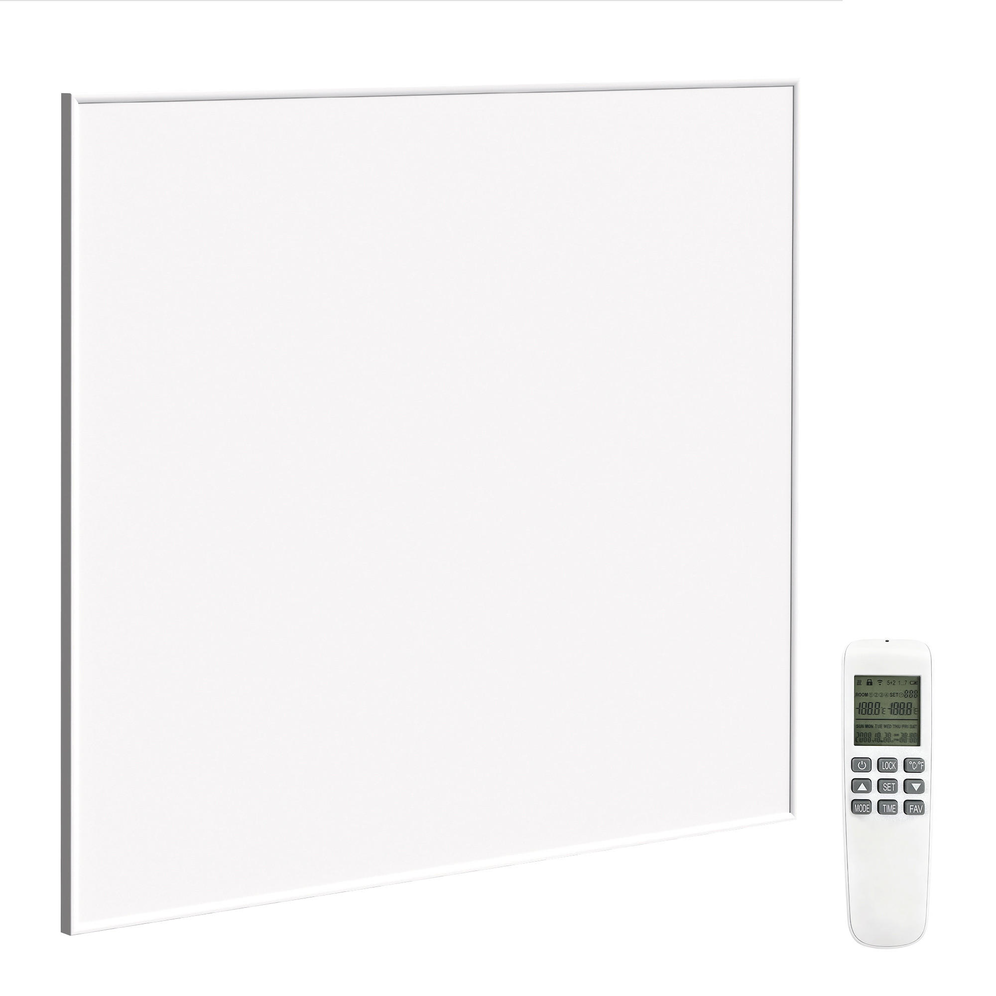 INFRAROTHEIZUNG Aluminium Kunststoff Weiß - Weiß, Metall (1.4/60.3/70.3cm) - HOMCOM