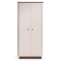 KLEIDERSCHRANK Vilavio Kaschmir/Eicheoptik, 92 cm - Taupe/Dunkelbraun, Holzwerkstoff/Metall (91.6/191.5/53cm) - Selsey