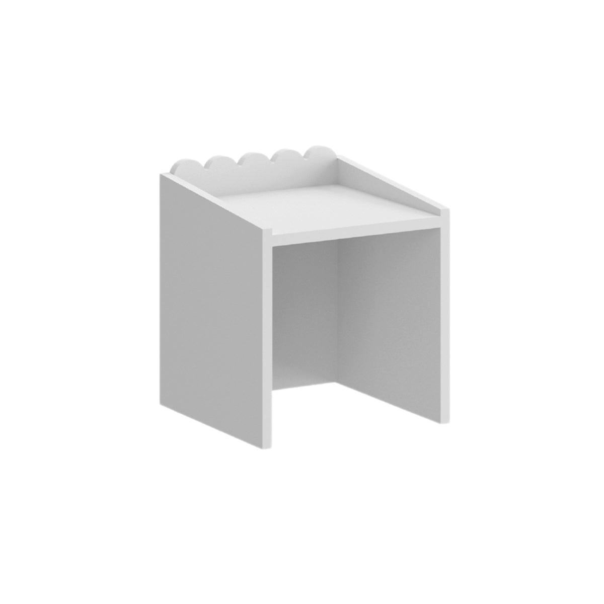 PISALNA MIZA Book Nook Bela - bela, leseni material (31/35.5/31cm) - Petits-meubles
