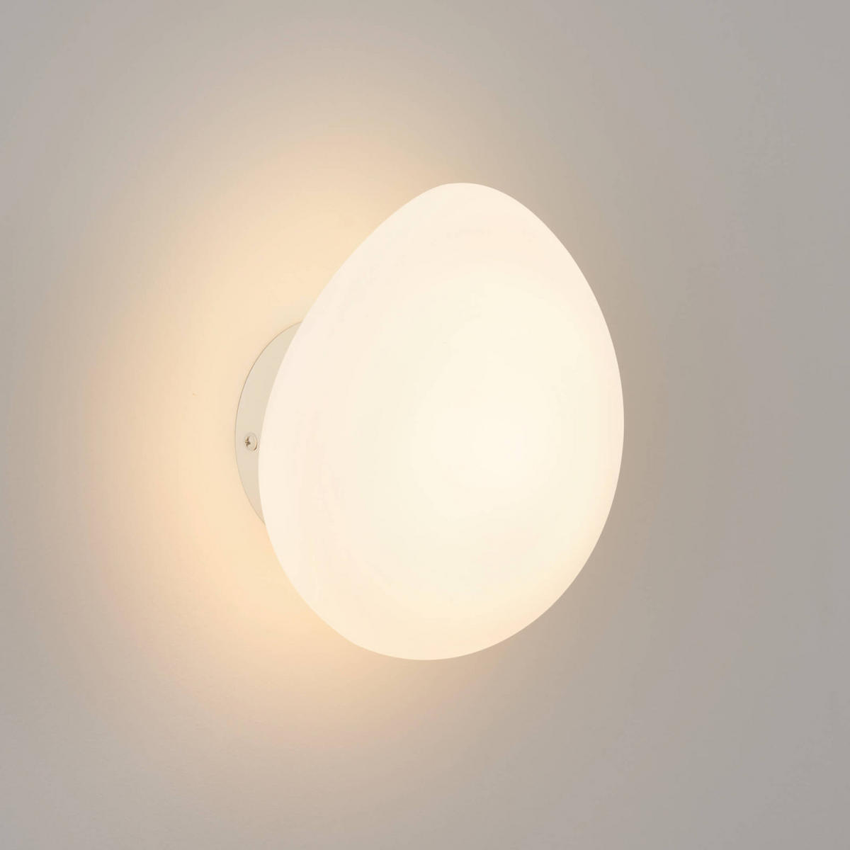 WANDLEUCHTE Veglia, Weiß, 20cm - Weiß, Glas (10/20/19cm) - KOSILUM