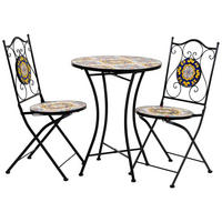 BALKONSET, schwarz, 3-tlg. - Schwarz, Metall - Wanderlust