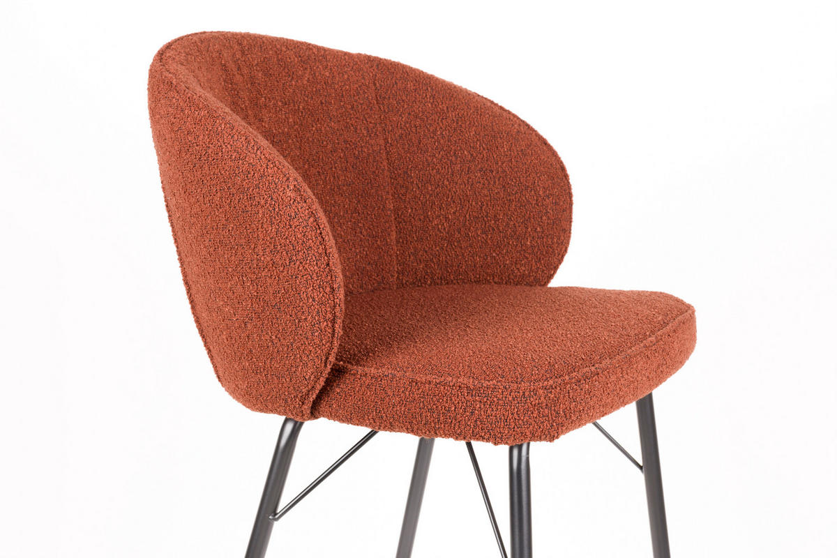 BARHOCKER Joa - Braun - 50/52/100 cm - 2er-Set - Braun, Textil (52/100/50cm) - Novel