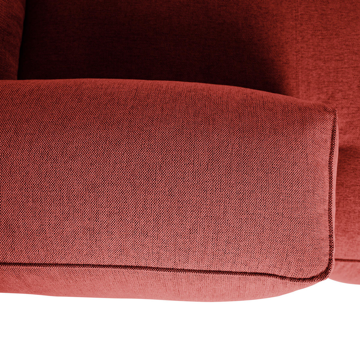 ECKSOFA mit Chaiselongue - Rot/Schwarz, Kunststoff/Textil (290/173cm) - home24