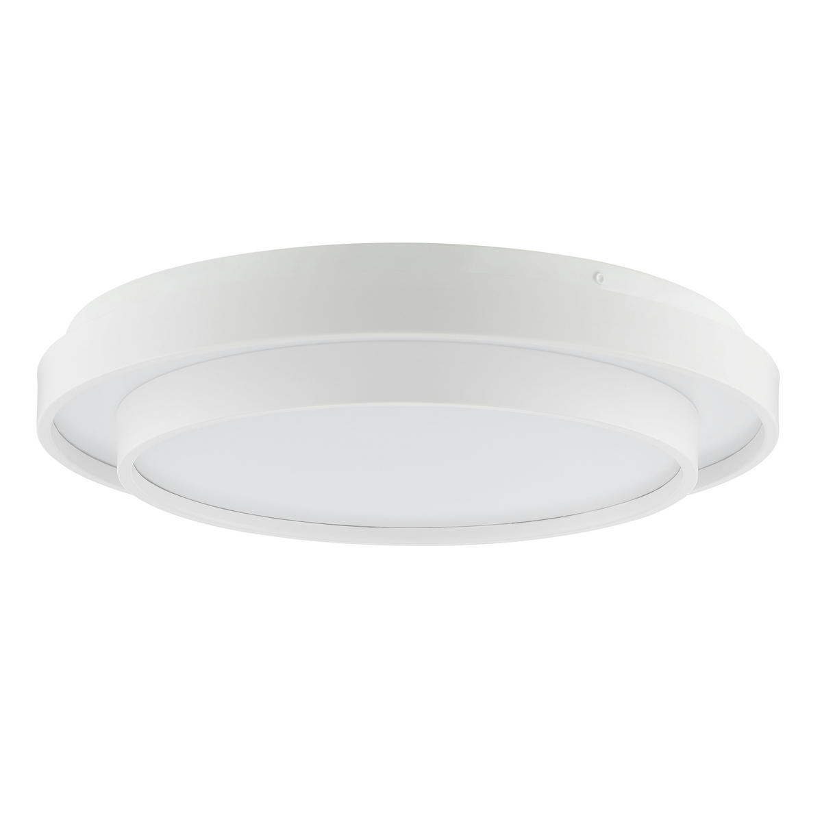 LED DECKENLEUCHTE Faruz Weiß 37,3/37,3/8,5 cm - Weiß, Metall (37.3/37.3/8.5cm) - Brilliant