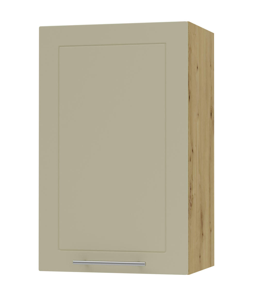 KÜCHENHÄNGESCHRANK Kvantum W2/45 Vanille Matt / Eiche Artisan Matt 45 / 32,5 / 72cm - Creme/Eiche Artisan, Holz/Holzwerkstoff (45/72/32.5cm) - Feldmann-Wohnen