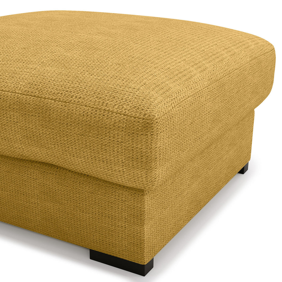 POLSTERHOCKER - Taupe/Schwarz, Kunststoff/Textil (92/42/92cm) - home24