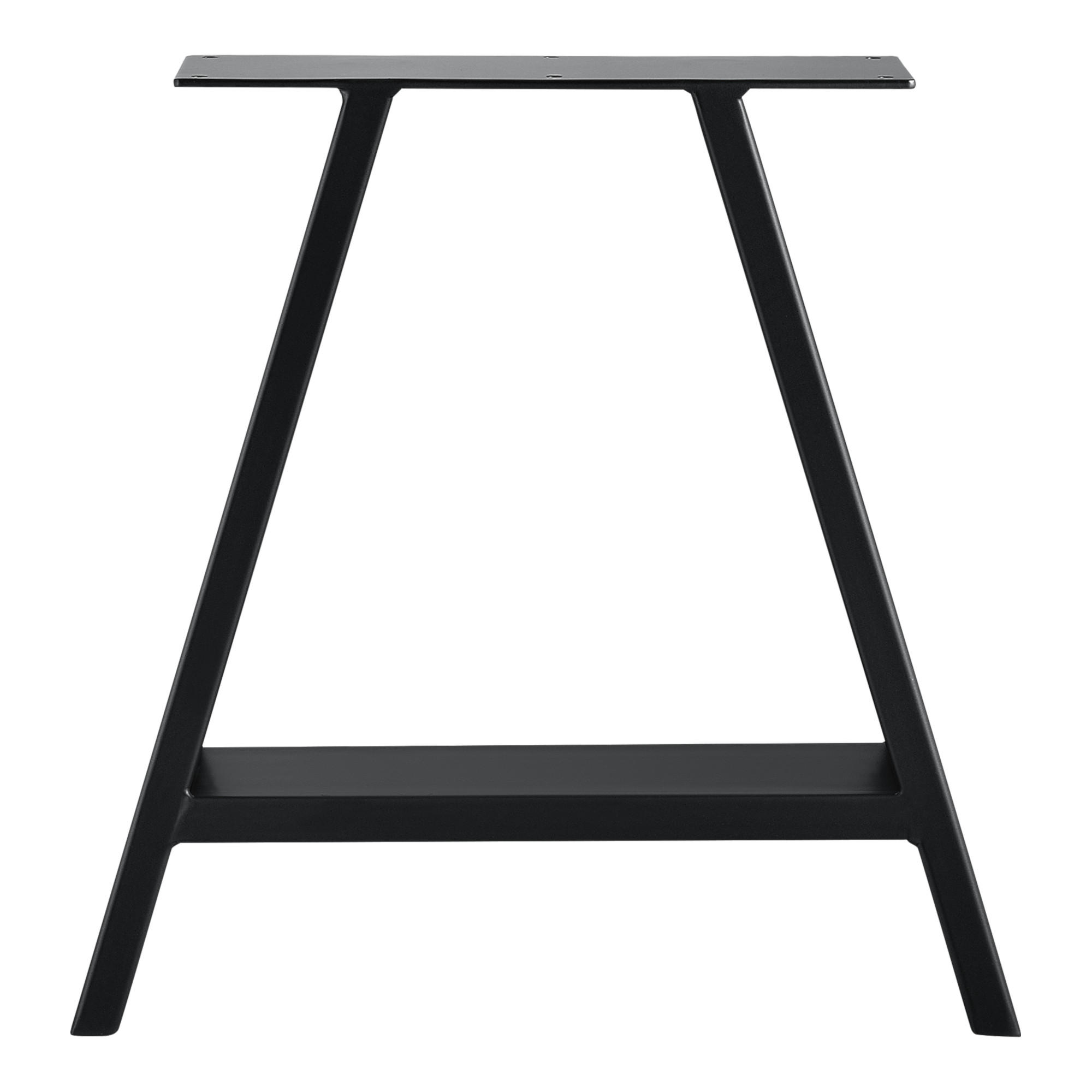 TISCHGESTELL-SET 2-TLG. Eschau - Schwarz, Metall (40/40/10cm) - [en.casa]