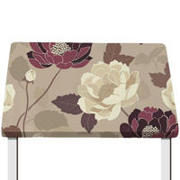 TISCHDECKE 76 x 122 cm Blumenmuster elastisch wasserdicht - Multicolor, Textil (122/78/1.5cm)
