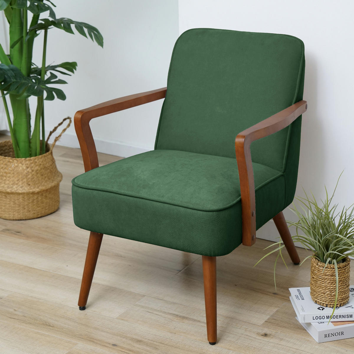 LOUNGESESSEL TUVA - Grün, Textil (70/78.5/70cm) - SVITA