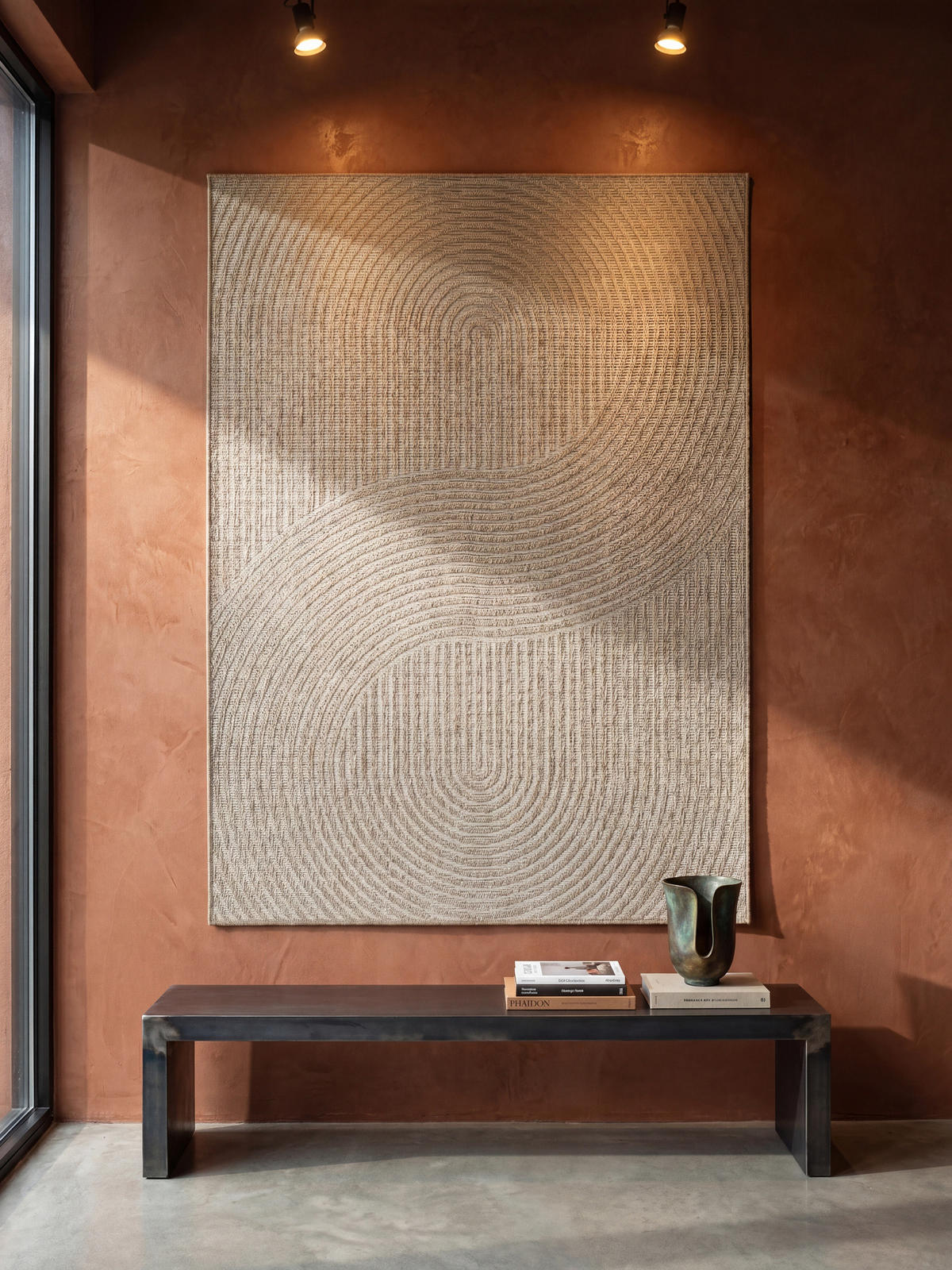 FLACHWEBTEPPICH Geometrisch BORNO Polypropylen Beige 240 x 340 cm - Beige, Textil (240/340cm) - KADIMA DESIGN