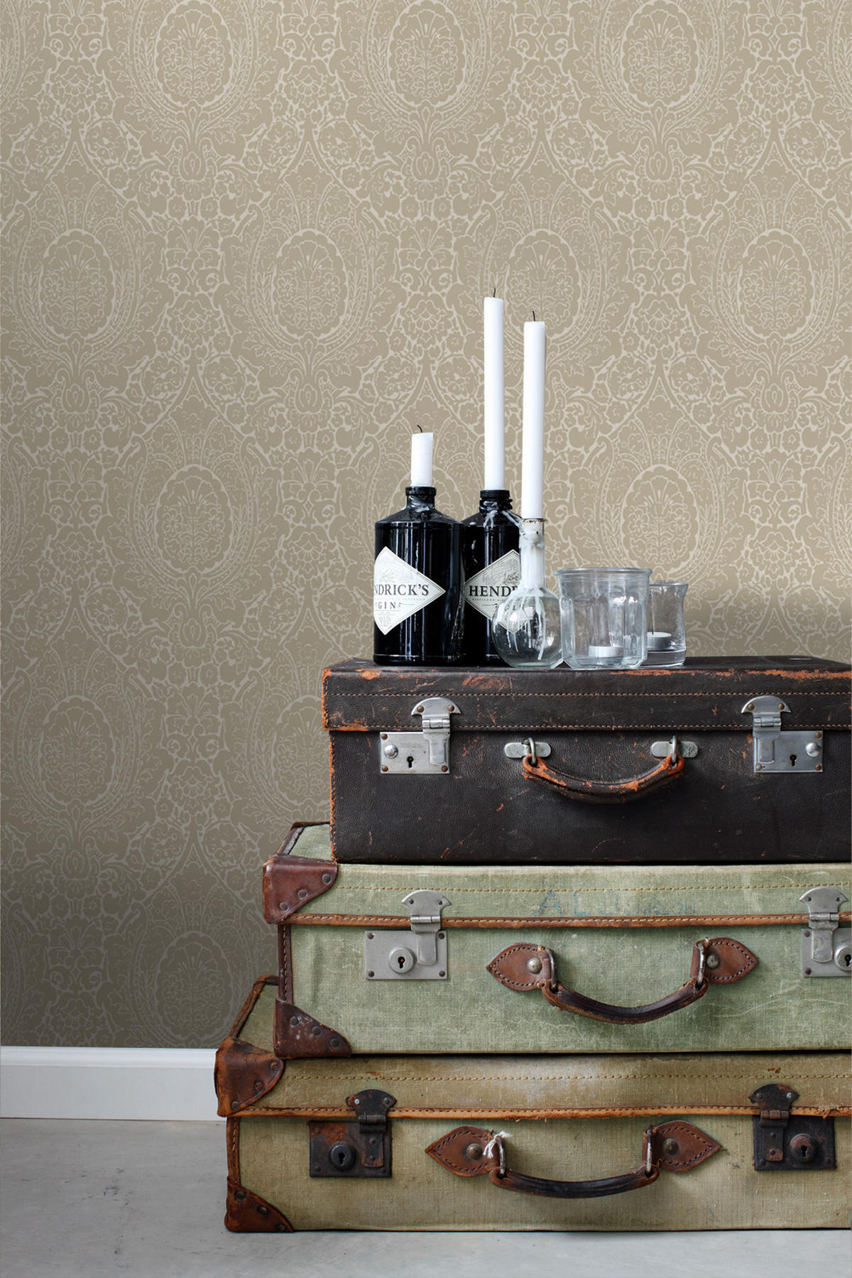 TAPETE Ornamente 50 x 900 cm - Beige, Papier (50/900cm) - ESTAhome