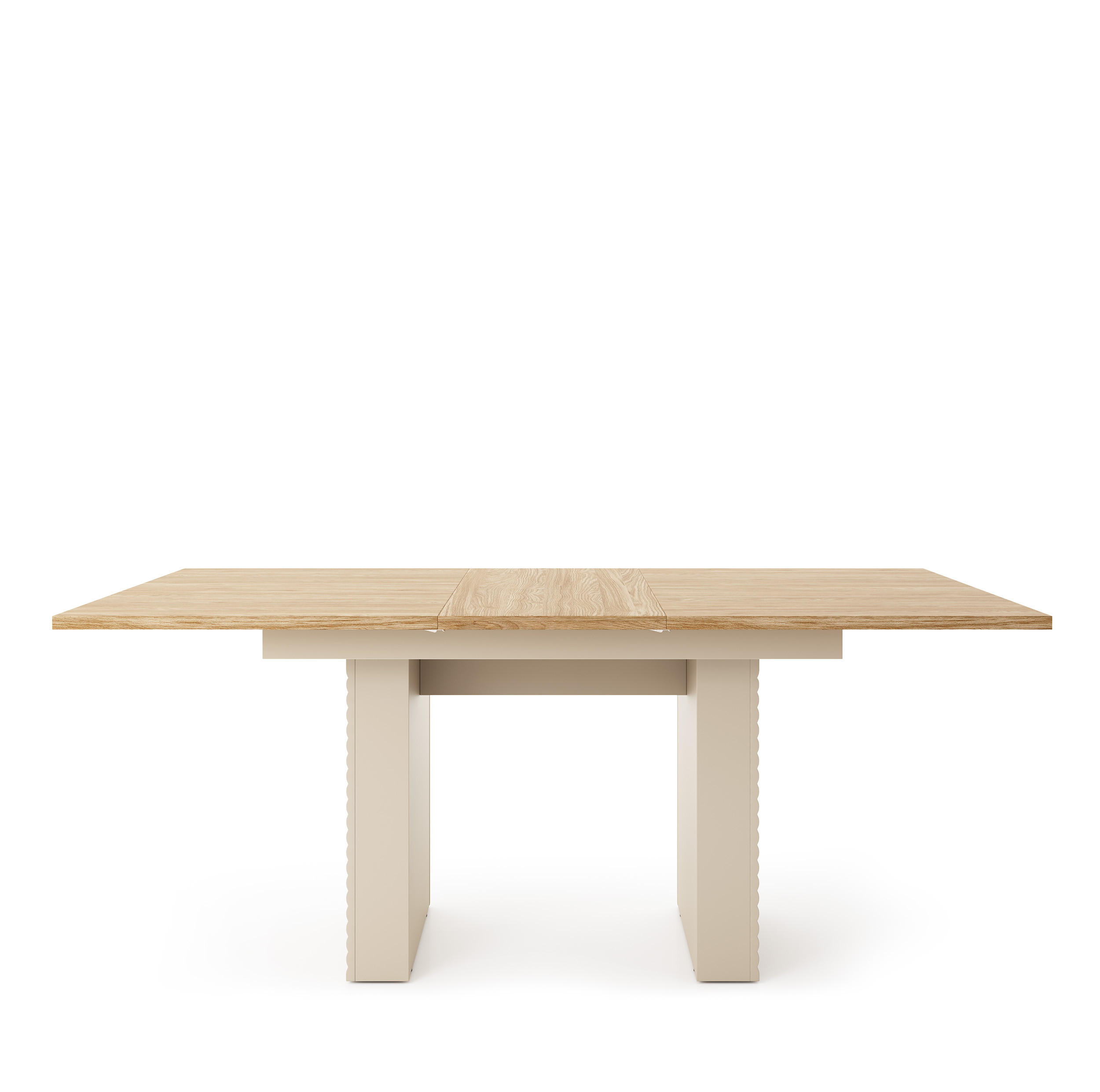 ESSTISCH rechteckig Eiche geölt - Cashmere ausziehbar - Eichefarben/Beige, Holzwerkstoff (90/140/75cm) - designimpex