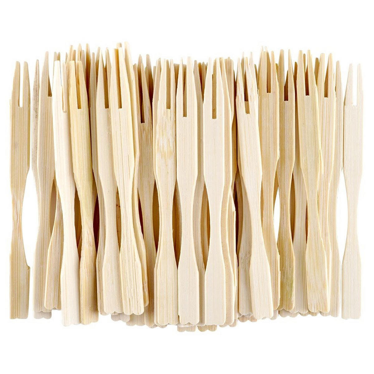 SNACKGABELN Bambus 100 Stück. - Kirschbaumfarben, Holz (9cm) - Excellent Houseware
