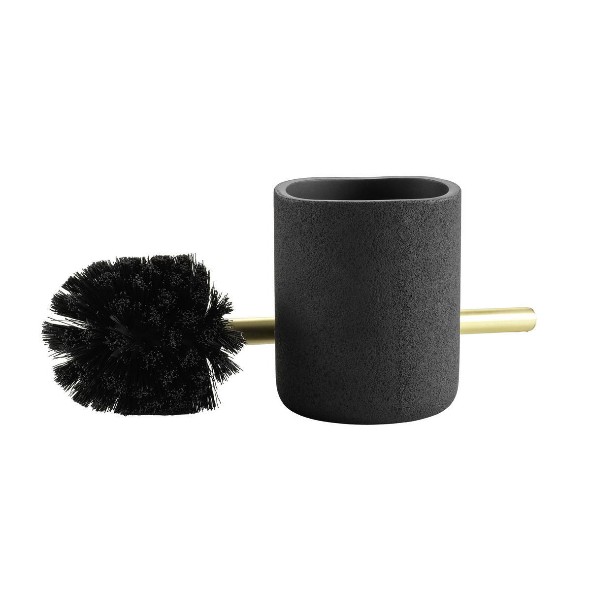 WC-BÜRSTE Aquamarbre Noir 36,5/10,2/10,2 cm - Schwarz, Kunststoff (10.2/10.2/36.5cm) - Douceur d´intérieur