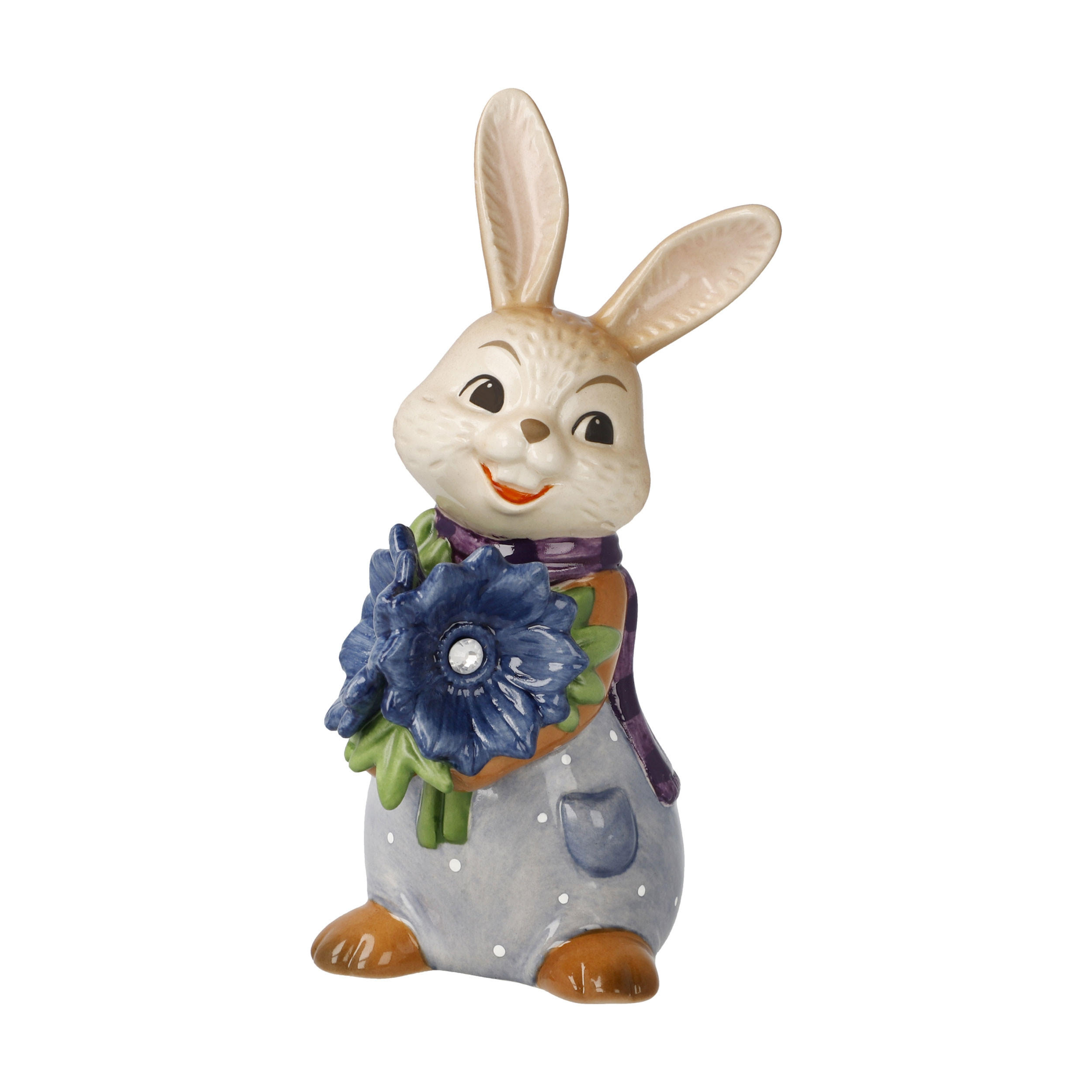 DEKOTIER Hase Kleiner Kavalier, Steingut, Bunt, 12 cm - Multicolor, Keramik (6.5/12/5.5cm) - Goebel