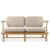 GARTENSOFA ATREDA 2-Sitzer - Creme, Holz/Textil (160/74/80cm) - KONSIMO®