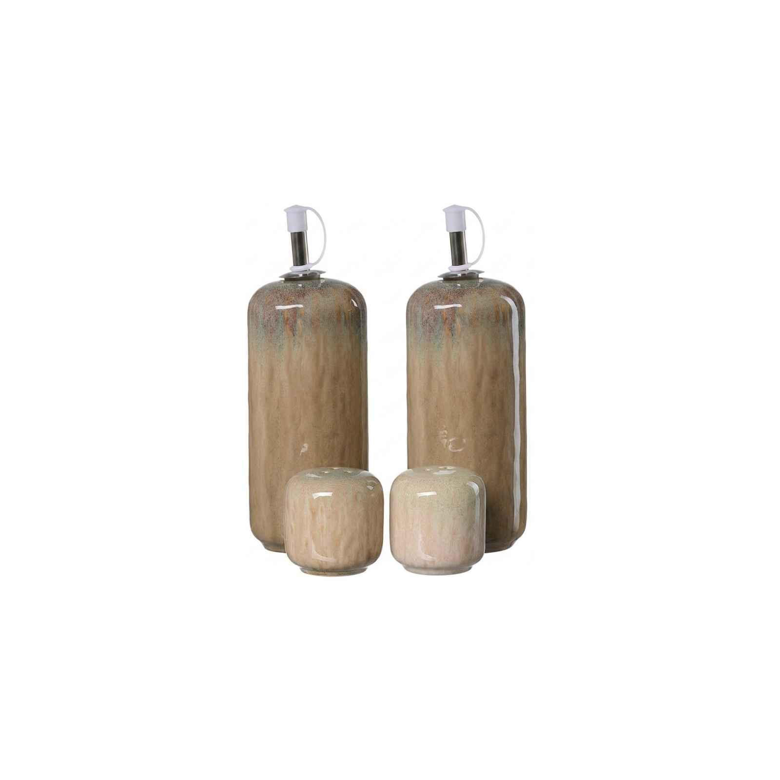 MENAGE-SET Tortosa braun 4-tlg. - Braun, Keramik (2/2/2cm) - Ritzenhoff Breker