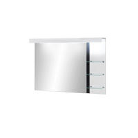 SPIEGEL M12 Weiß Hochglanz 120/85/20 cm breit mit Beleuchtung - Weiß, Holzwerkstoff (120/85/20cm) - Livojo