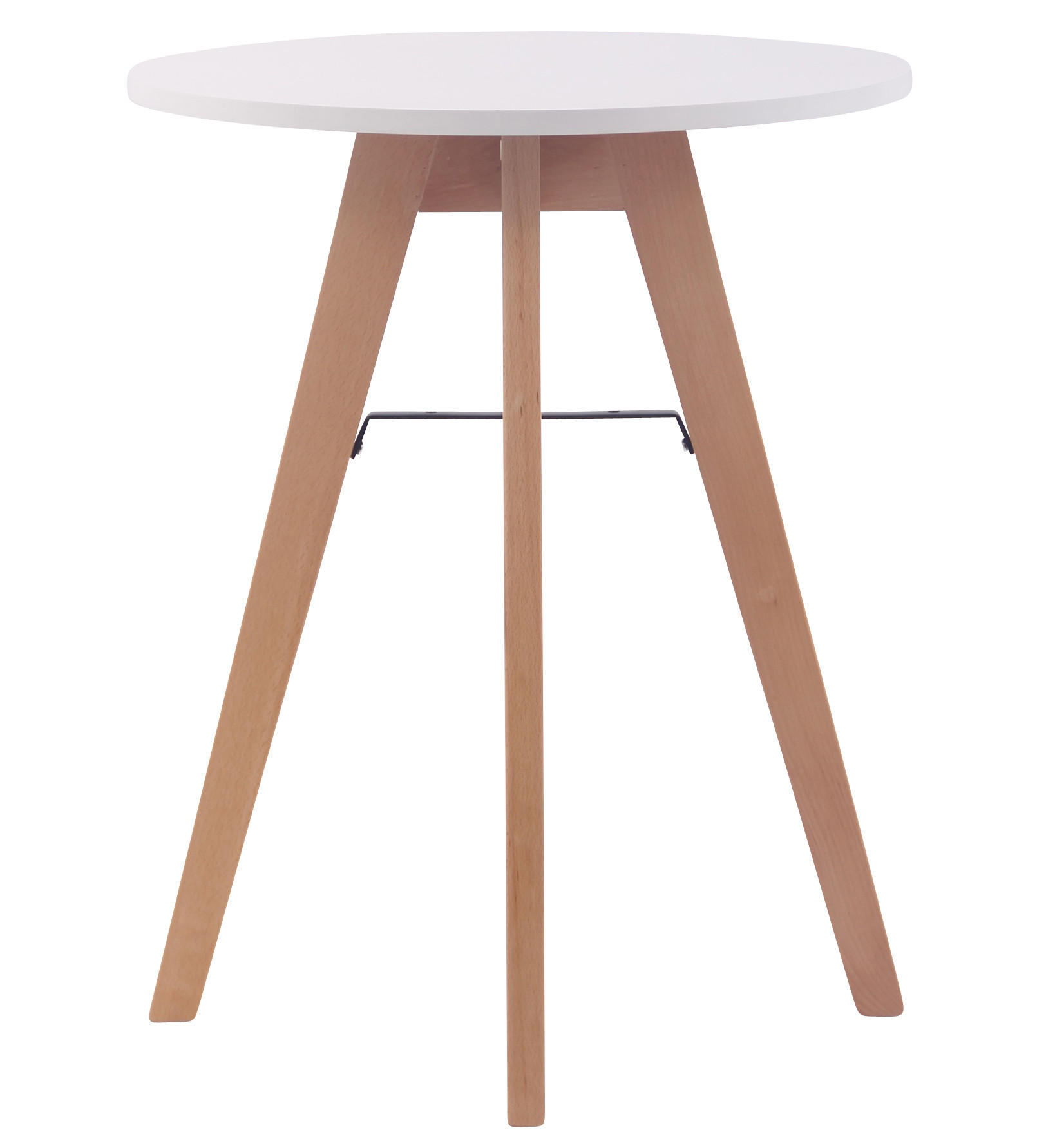 ESSTISCH rund Ø60 cm Holz Weiß - Weiß, Holz (60/60/75cm) - CLP