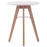 ESSTISCH rund Ø60 cm Holz Weiß - Weiß, Holz (60/60/75cm) - CLP