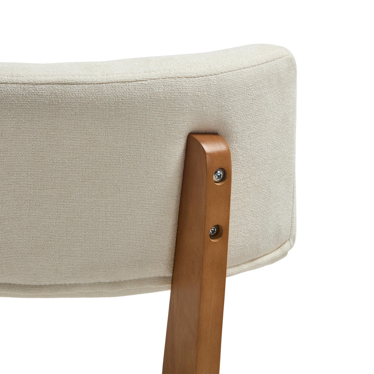 STUHL-SET 2 Stück Mid-Century mit Massivholzbeinen, DE-42268, Beige - Beige, Holz (47/77/54.5cm) - ComfortXL