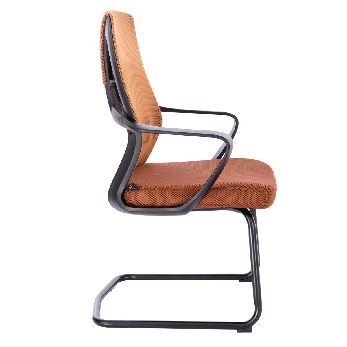 BESUCHERSTUHL DELTA 2er Set Stoffbezug Braun - Schwarz/Braun, Textil (60/100/53cm) - SVITA