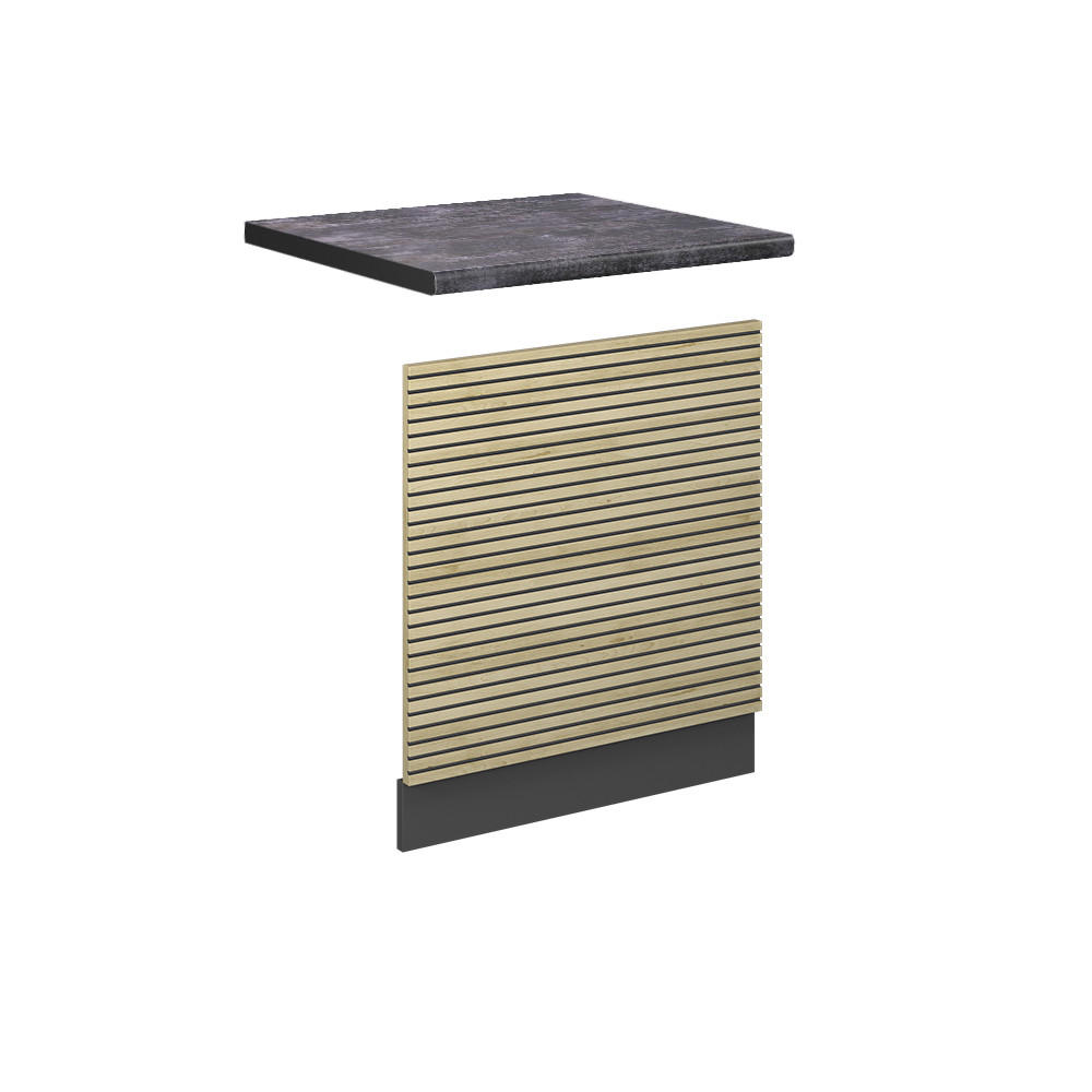 FRONTPANEL Fame-Line Ekpanel 60 cm , AP Antracit Ekfärgad, Antracit 67.4/60/60 cm