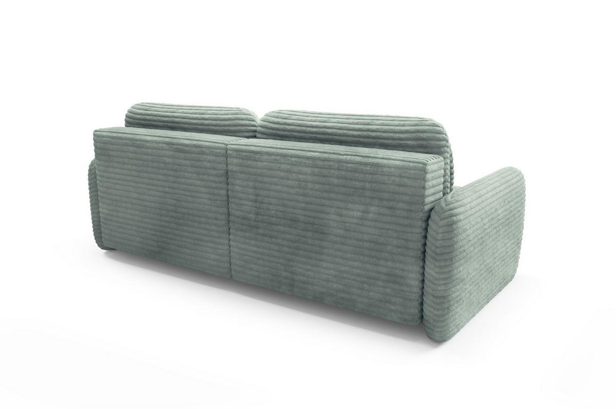 ECKSOFA Simone Mit Schlaffunktion - Grün, Holzwerkstoff/Textil (165/240cm) - Fun Möbel