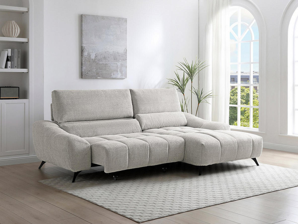 RELAXSOFA - 4 Personen-Sitzer - Stoff - Beige - - Beige, Textil (270/105/175cm) - Vente-Unique
