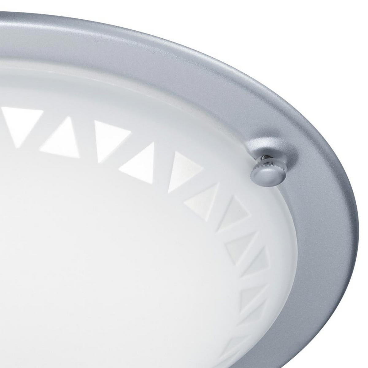 LED DECKENLEUCHTE Pacco Weiß Metall Glas - Weiß, Glas (30/30/8cm)