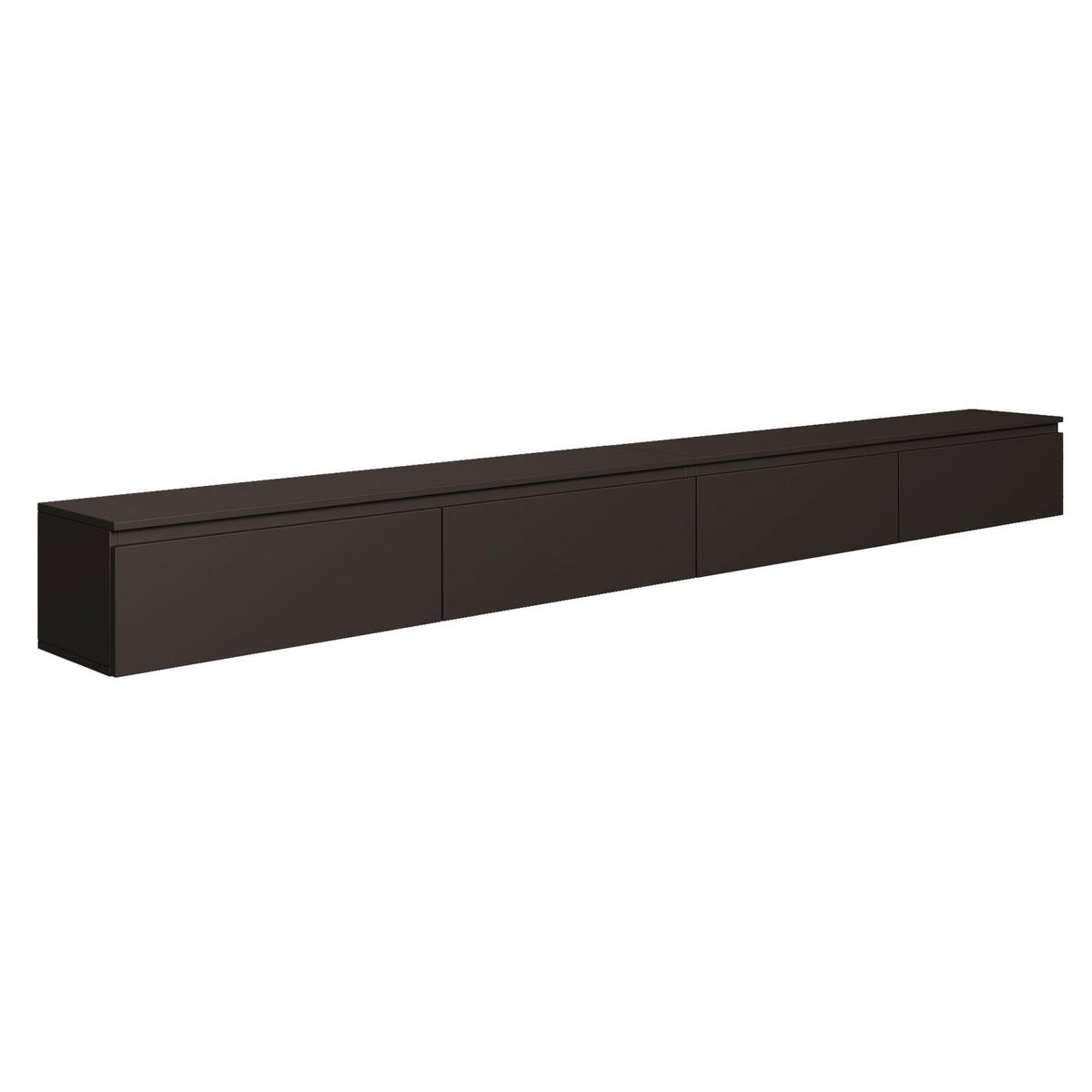 TV-LOWBOARD Bemmi hängend Schwarz 300 cm - Schwarz, Holzwerkstoff (300/28.4/31.8cm) - Selsey