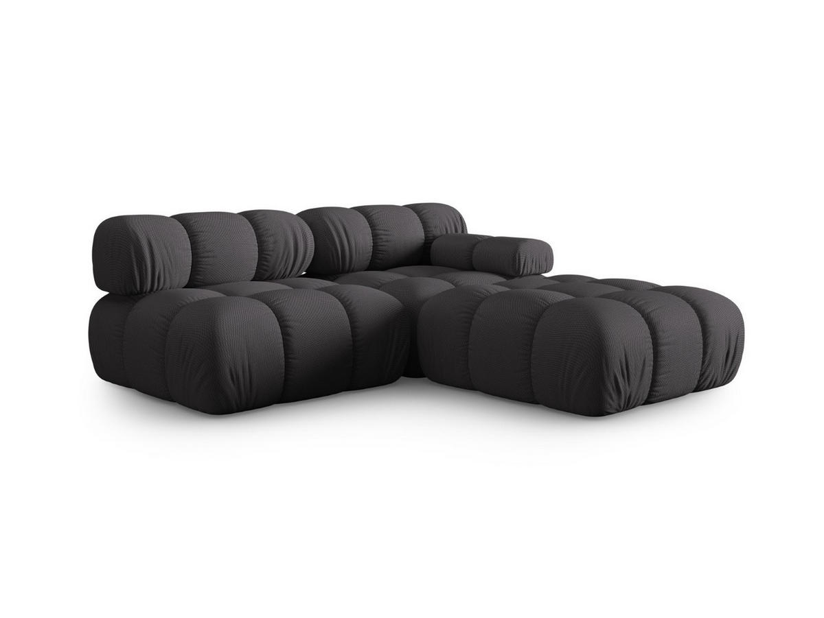SOFA modular rechts Bellis aus 3D-Stoff Expresso 4 Sitzplätze - Graubraun, Textil (282/70/94cm) - Micadoni
