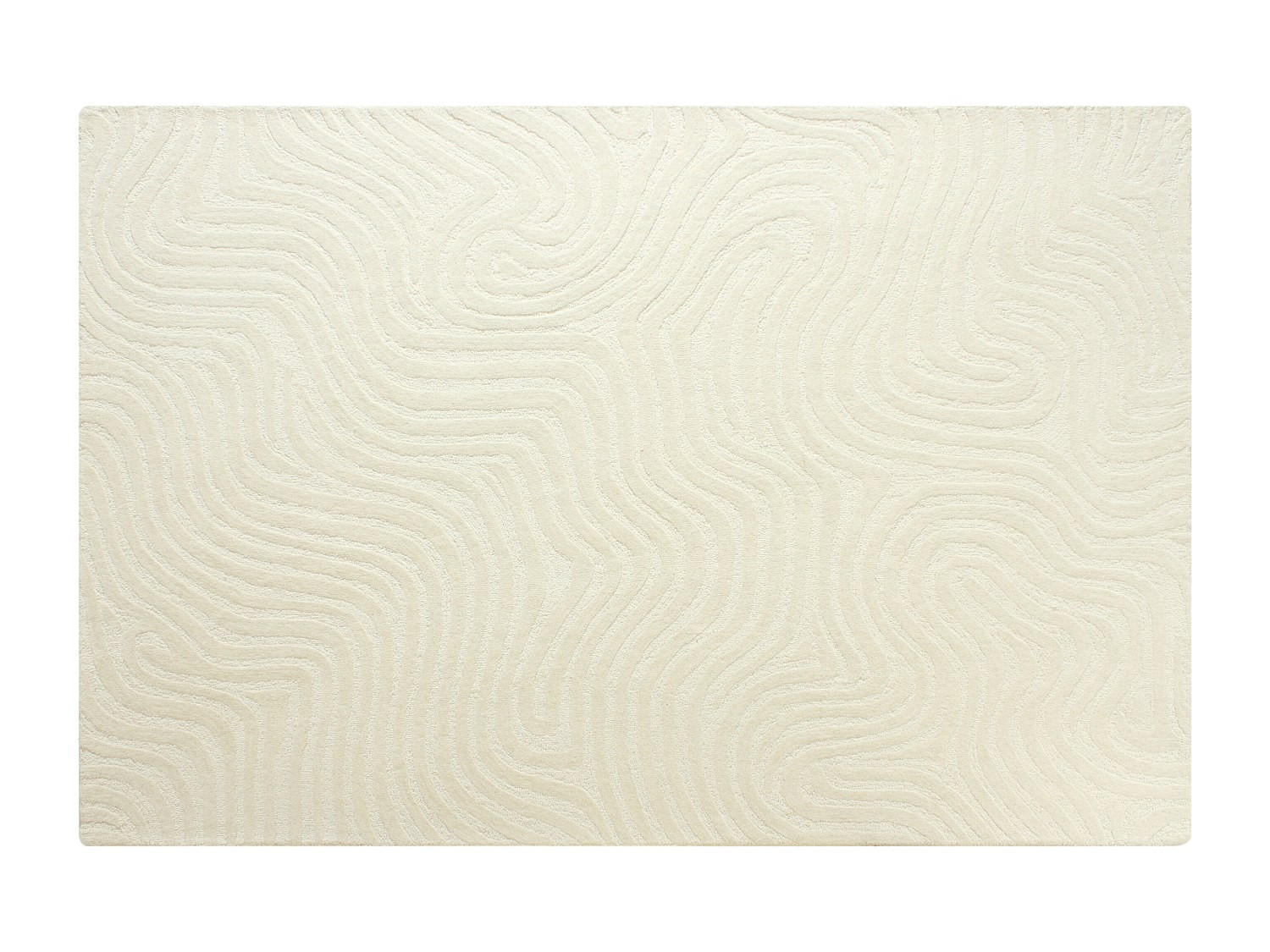 WOHNZIMMERTEPPICH - 230 cm x 160 cm - stoff - elfenbeinfarben Neora - Weiß, Textil (230/160cm) - Vente-Unique