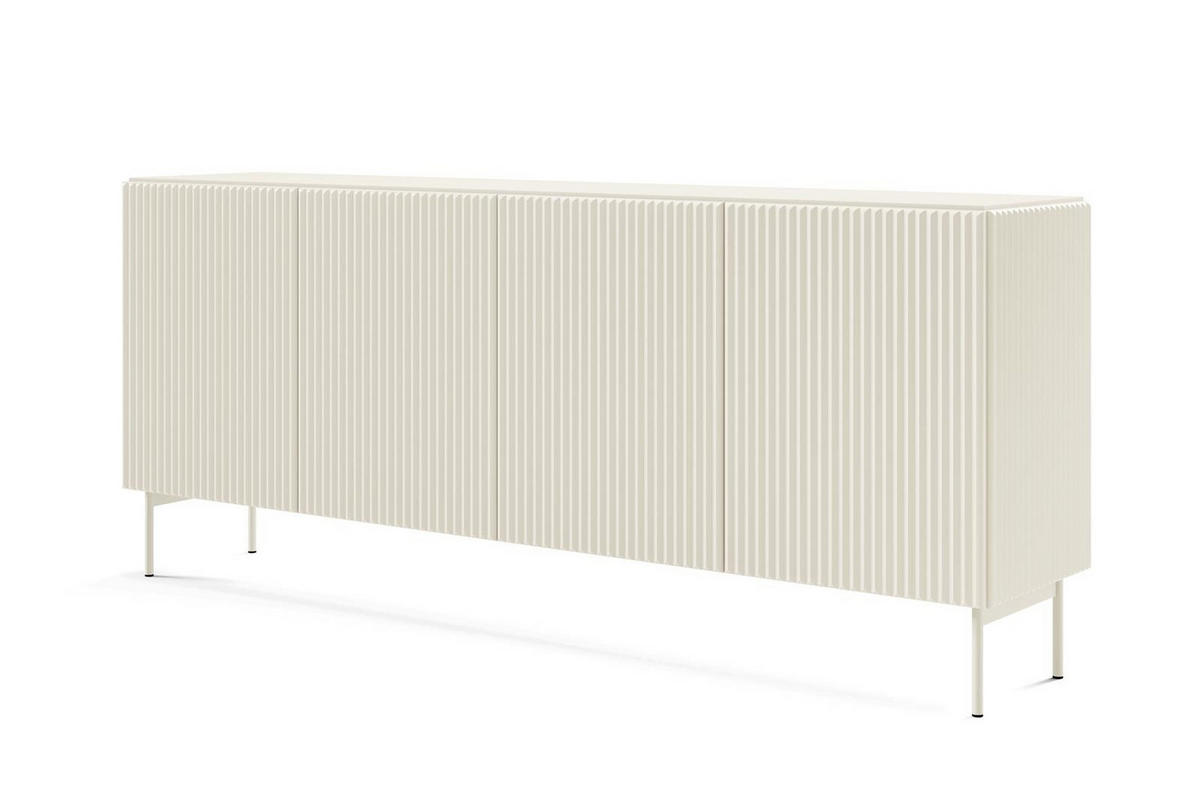 SIDEBOARD Tutti Kaschmir, viertürige - Kaschmir, Holzwerkstoff/Metall (195/81/40cm) - Bettso