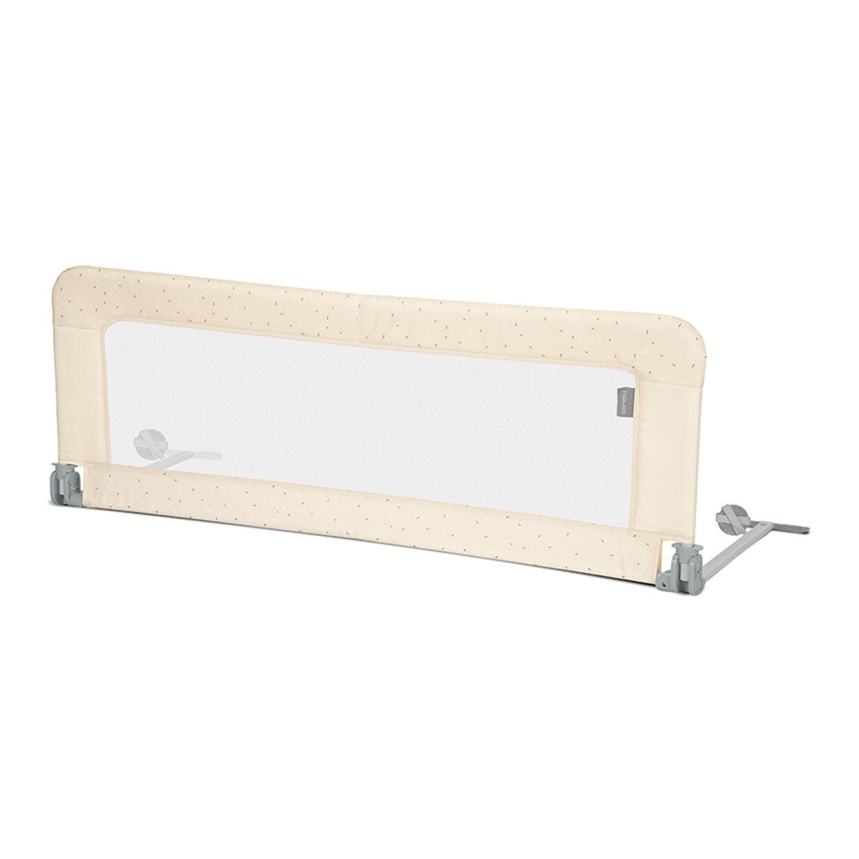 BETTSCHUTZGITTER Safety night 127 x 45 cm weiß beige 18 Monate bis 5 Jahre, faltbar, Tragetasche, Rausfallschutz, Reisebett - Beige, Metall (45/127cm) - Lorelli