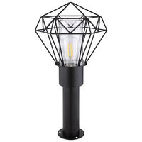 WEGELEUCHTE Horace Edelstahl Schwarz - Schwarz, Metall (22.5/25.5/50cm) - Globo Lighting