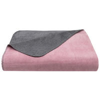 KUSCHELDECKE, 150x200 cm, 60% Baumwolle, 40% Polyacryl, Grau - Rosa, Naturmaterialien (150/200cm) - Zollner