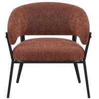LOUNGESESSEL Symbled Kupferbraun - Schwarz/Kupferfarben, Textil/Metall (71.5/80/75.5cm) - Selsey