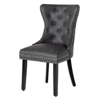 STUHL CASTLE Kunstleder Schwarz 95 cm - Schwarz, Holz/Kunststoff (52/95/64cm) - riess-ambiente