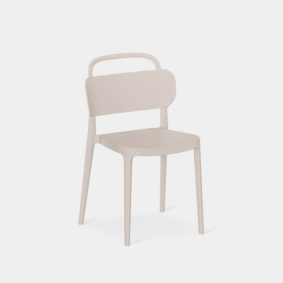 STUHL FÜR DRAUSSEN Edda Beige 47 cm x 78 cm - Beige, Kunststoff (47/78/51cm) - Klast Home