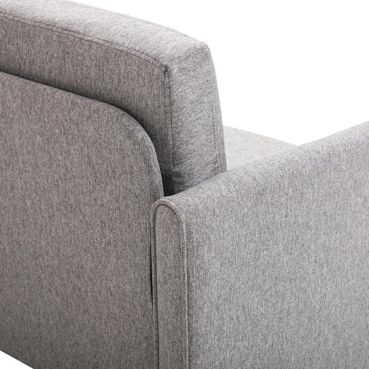 2-SITZER Sofa Leinenbezug mit abnehmbaren Bezügen 141/70/78 cm Hellgrau - Hellgrau, Textil (70/78/141cm) - Redom