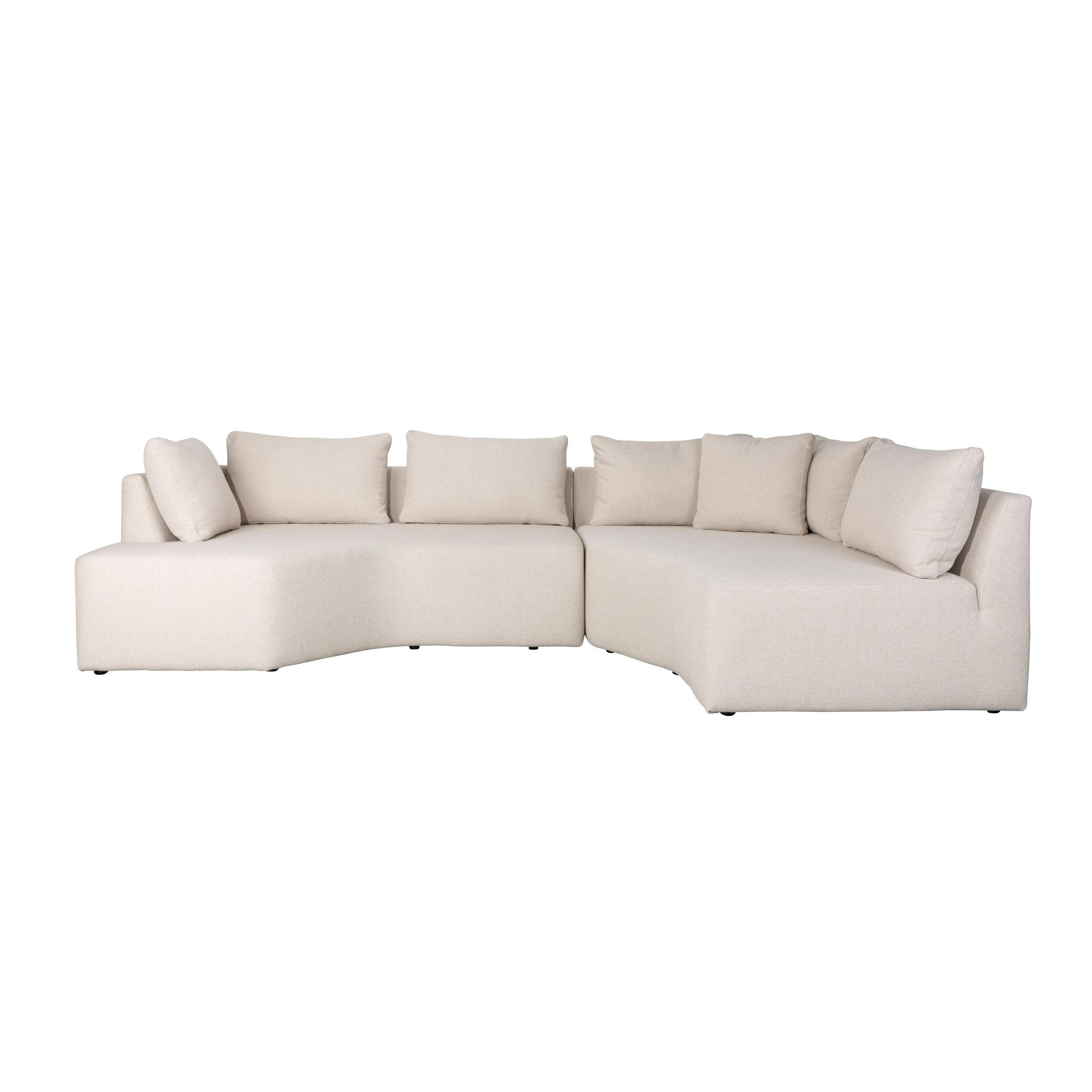 Zuiver Ecksofa Creme 301x79x126 cm
