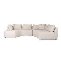 ECKSOFA 4,5-SITZER Prosper Rechts Sand/ Beige - Beige/Creme, Kunststoff (301/79/126cm) - Zuiver